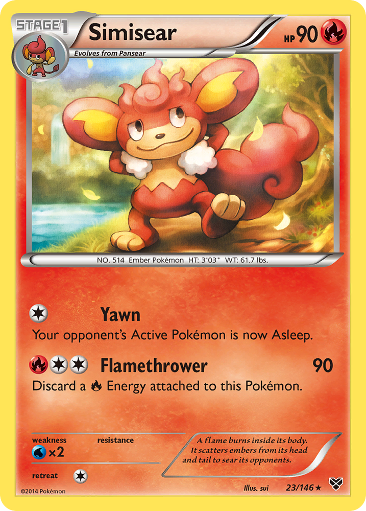 Simisear (23/146) [XY: Base Set] Pokémon