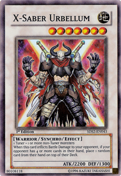 X-Saber Urbellum [5DS2-EN043] Super Rare Yu-Gi-Oh!