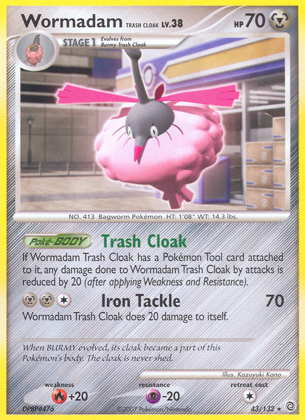 Wormadam Trash Cloak (43/132) [Diamond & Pearl: Secret Wonders] Pokémon
