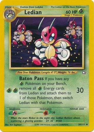 Ledian (39/111) [Neo Genesis Unlimited] Pokémon