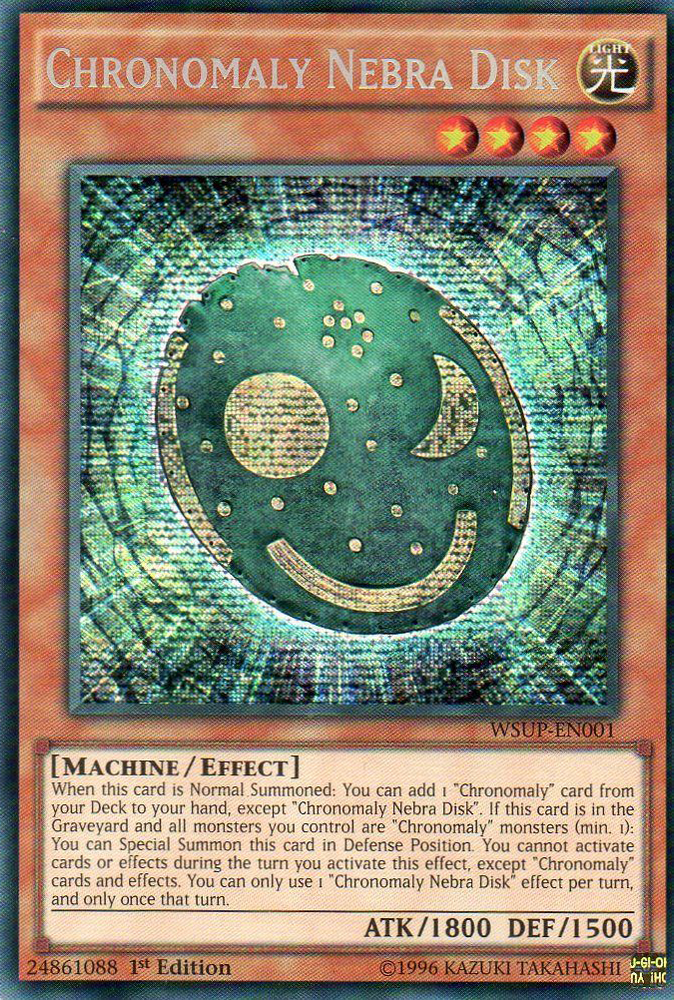 Chronomaly Nebra Disk [WSUP-EN001] Secret Rare Yu-Gi-Oh!