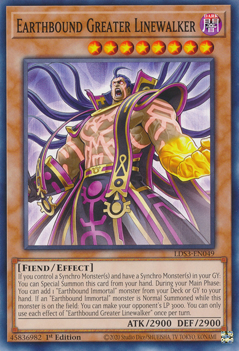 Earthbound Greater Linewalker [LDS3-EN049] Common Yu-Gi-Oh!