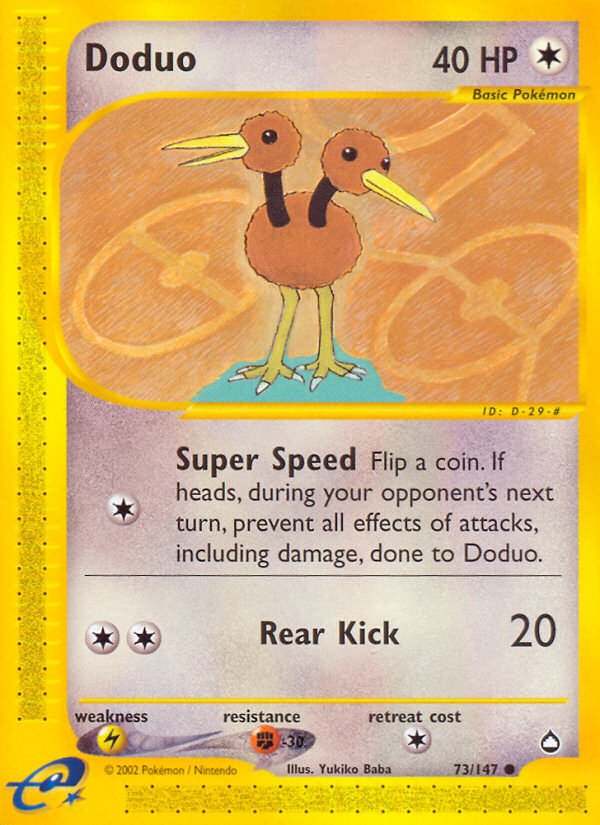 Doduo (73/147) [Aquapolis] Pokémon