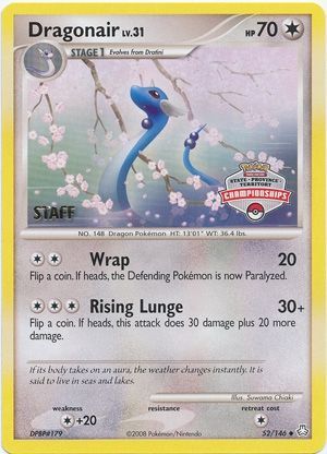 Dragonair (52/146) (State Province Territory Championship Staff) [Diamond & Pearl: Legends Awakened] Pokémon