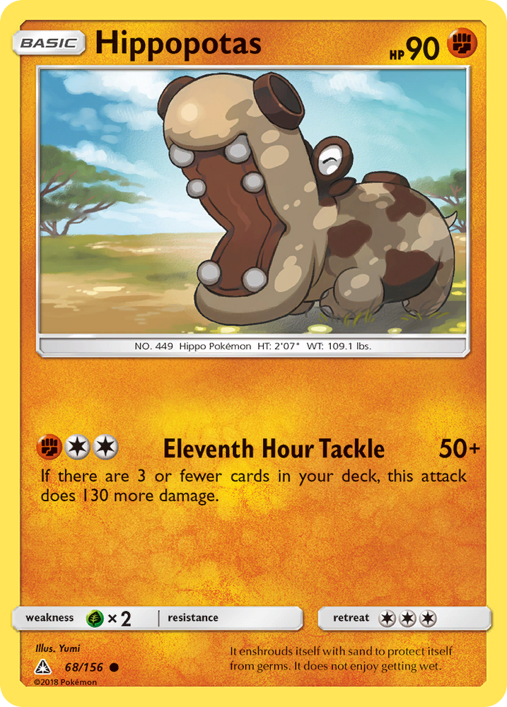 Hippopotas (68/156) [Sun & Moon: Ultra Prism] Pokémon