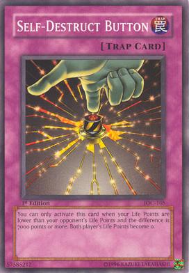 Self-Destruct Button [IOC-105] Common Yu-Gi-Oh!