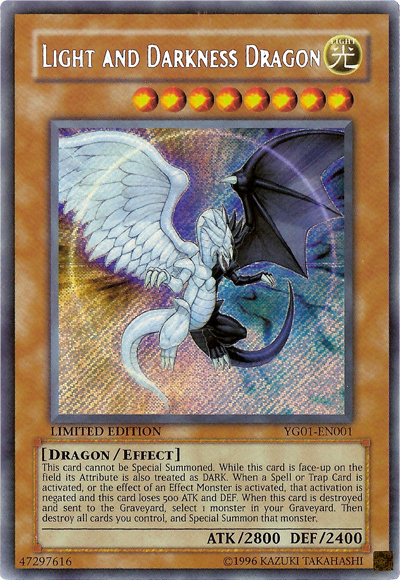 Light and Darkness Dragon [YG01-EN001] Secret Rare Yu-Gi-Oh!