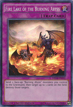Fire Lake of the Burning Abyss (SE) [NECH-ENS12] Super Rare Yu-Gi-Oh!
