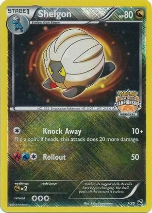 Shelgon (7/20) (Regional Championship) [Black & White: Dragon Vault] Pokémon