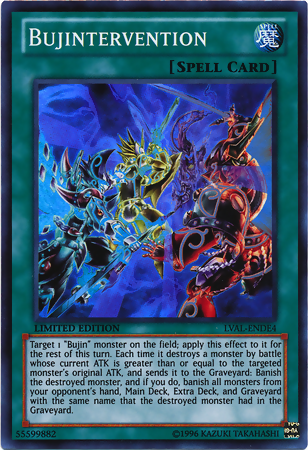 Bujintervention [LVAL-ENDE4] Super Rare Yu-Gi-Oh!