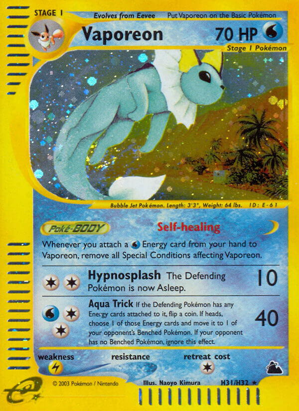 Vaporeon (H31/H32) [Skyridge] Pokémon