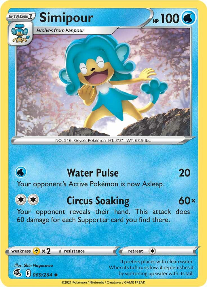 Simipour (069/264) [Sword & Shield: Fusion Strike] Pokémon