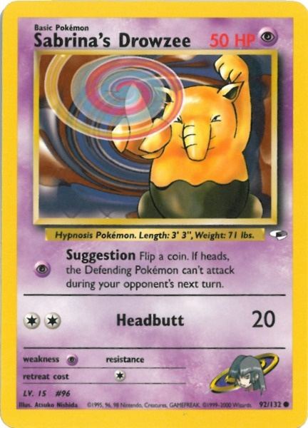 Sabrina's Drowzee (92/132) [Gym Heroes Unlimited] Pokémon