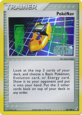 PokeNav (83/100) (Stamped) [EX: Crystal Guardians] Pokémon