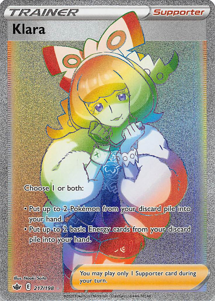 Klara (217/198) [Sword & Shield: Chilling Reign] Pokémon