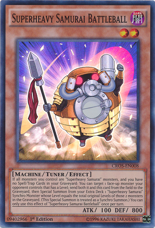 Superheavy Samurai Battleball [CROS-EN008] Super Rare Yu-Gi-Oh!