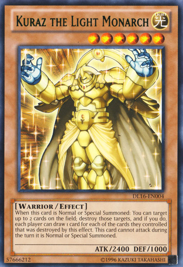 Kuraz the Light Monarch (Green) [DL16-EN004] Rare Yu-Gi-Oh!