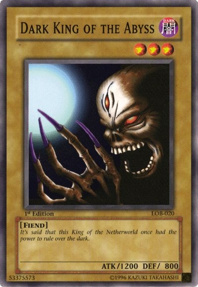 Dark King of the Abyss [LOB-020] Common Yu-Gi-Oh!