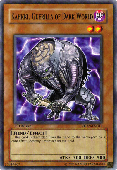 Kahkki, Guerilla of Dark World [STON-EN018] Common Yu-Gi-Oh!
