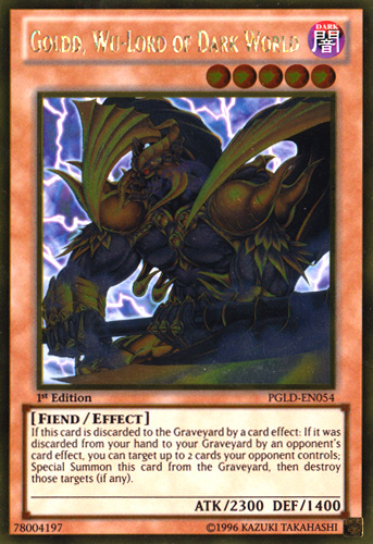 Goldd, Wu-Lord of Dark World [PGLD-EN054] Gold Rare Yu-Gi-Oh!
