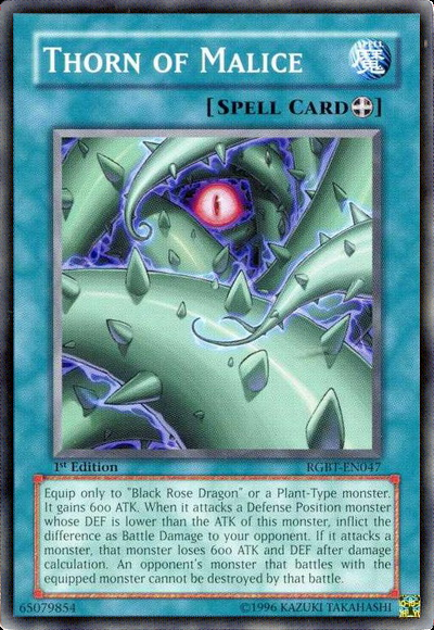 Thorn of Malice [RGBT-EN047] Common Yu-Gi-Oh!