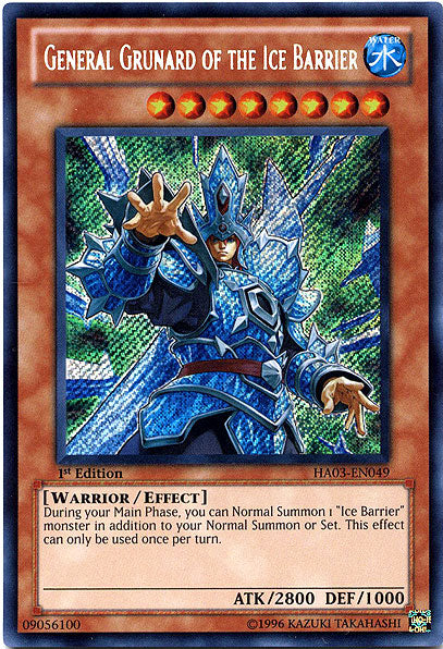 General Grunard of the Ice Barrier [HA03-EN049] Secret Rare Yu-Gi-Oh!