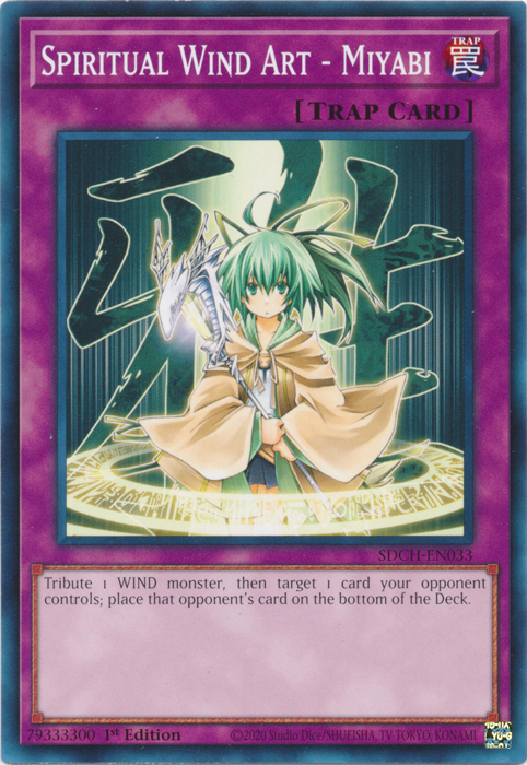 Spiritual Wind Art - Miyabi [SDCH-EN033] Common Yu-Gi-Oh!