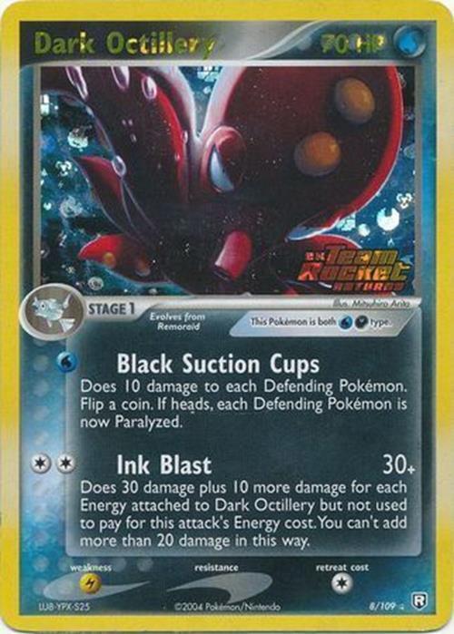 Dark Octillery (8/109) (Stamped) [EX: Team Rocket Returns] Pokémon