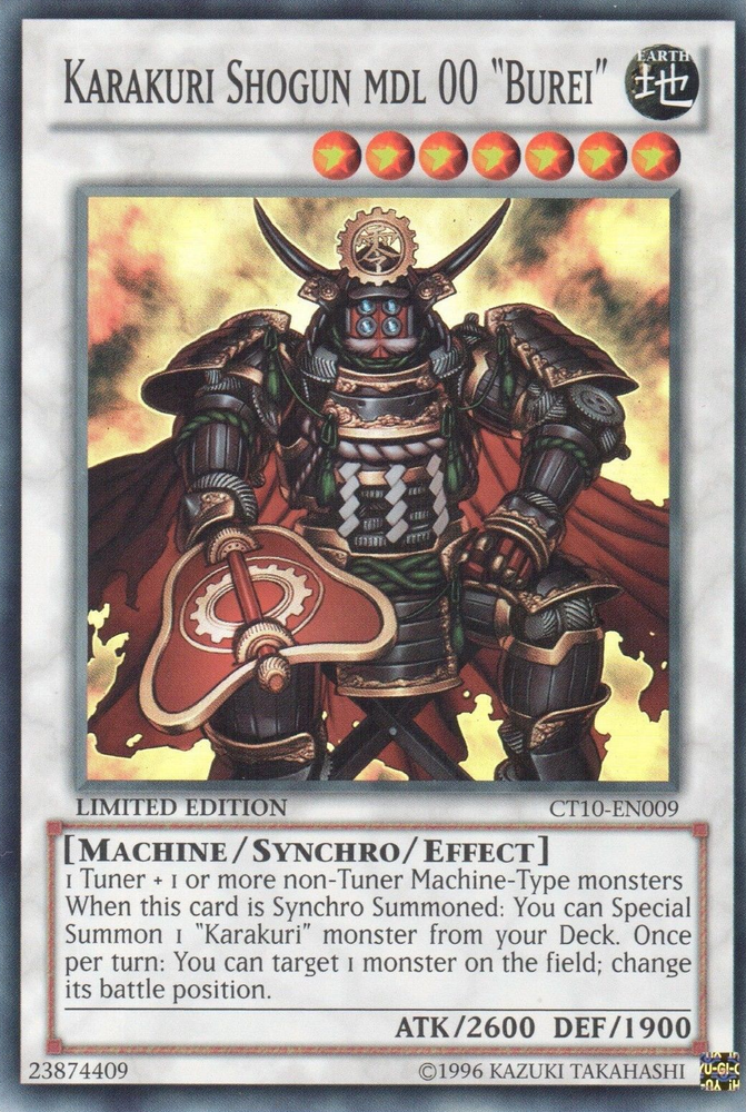 Karakuri Shogun mdl 00 "Burei" [CT10-EN009] Super Rare Yu-Gi-Oh!