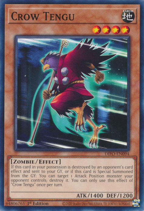 Crow Tengu [DIFO-EN094] Common Yu-Gi-Oh!