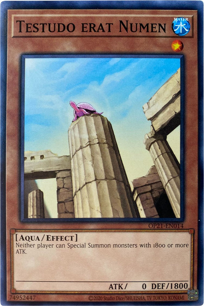 Testudo erat Numen [OP21-EN014] Common Yu-Gi-Oh!
