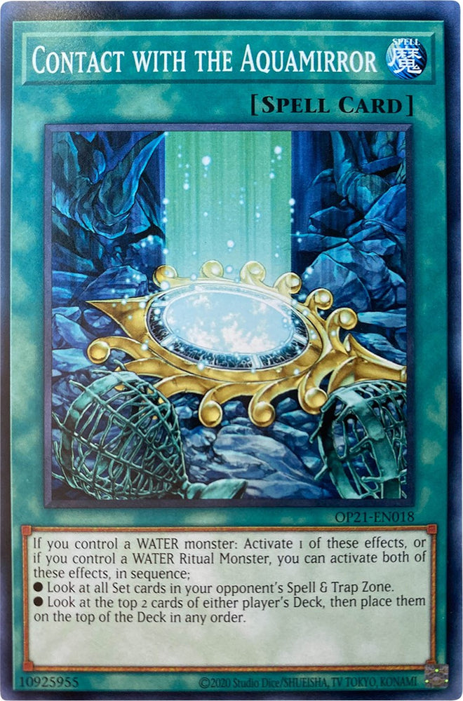 Contact with the Aquamirror [OP21-EN018] Common Yu-Gi-Oh!