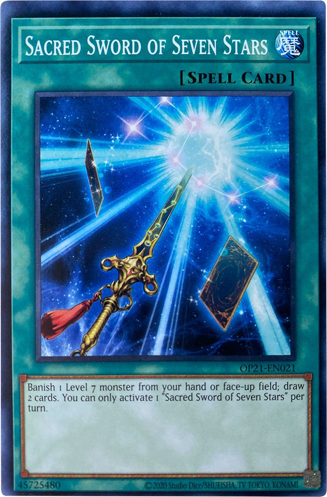 Sacred Sword of Seven Stars [OP21-EN021] Common Yu-Gi-Oh!