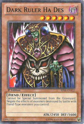 Dark Ruler Ha Des [BP01-EN122] Starfoil Rare Yu-Gi-Oh!