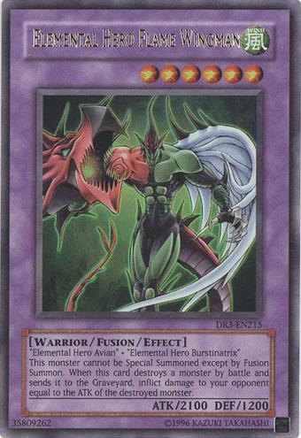 Elemental Hero Flame Wingman [DR3-EN215] Ultra Rare Yu-Gi-Oh!
