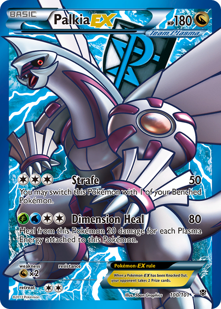 Palkia EX (100/101) [Black & White: Plasma Blast] Pokémon