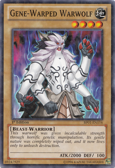 Gene-Warped Warwolf [BP01-EN116] Starfoil Rare Yu-Gi-Oh!