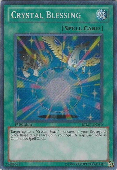 Crystal Blessing [RYMP-EN050] Secret Rare Yu-Gi-Oh!
