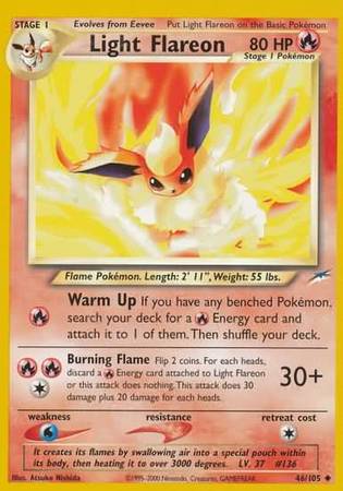 Light Flareon (46/105) [Neo Destiny Unlimited] Pokémon