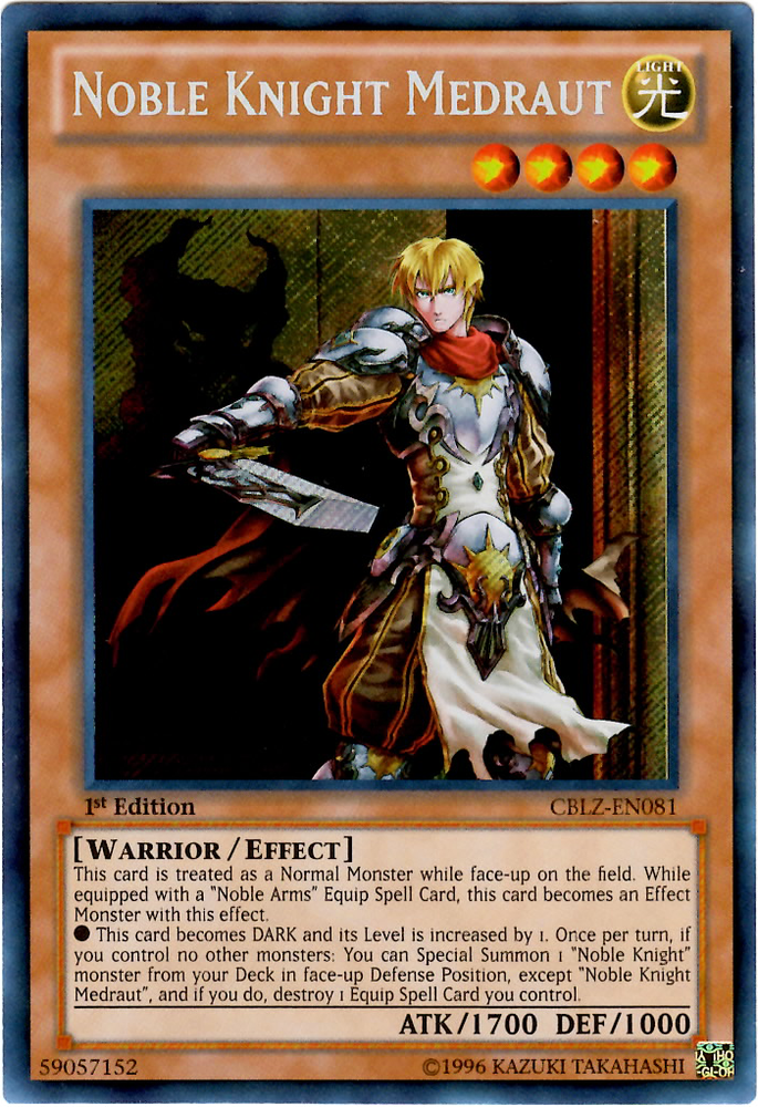 Noble Knight Medraut [CBLZ-EN081] Secret Rare Yu-Gi-Oh!
