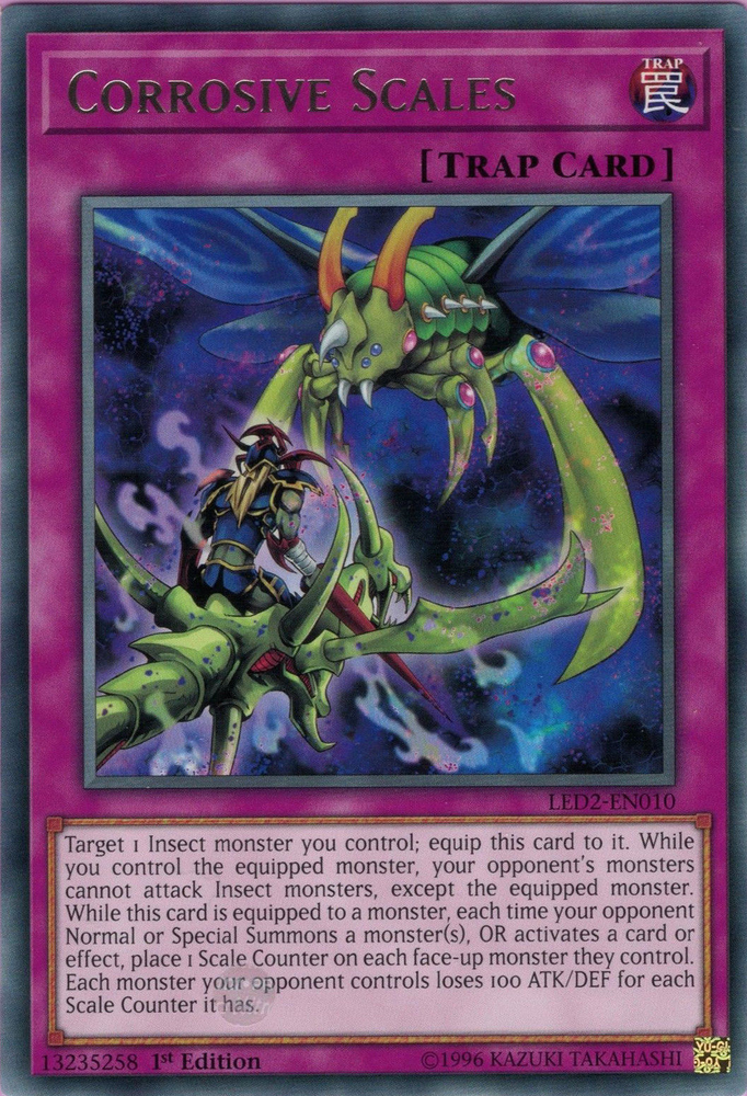 Corrosive Scales [LED2-EN010] Rare Yu-Gi-Oh!