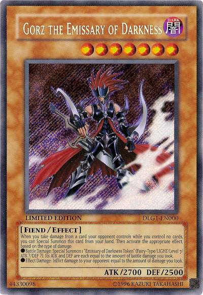 Gorz the Emissary of Darkness [DLG1-EN000] Secret Rare Yu-Gi-Oh!