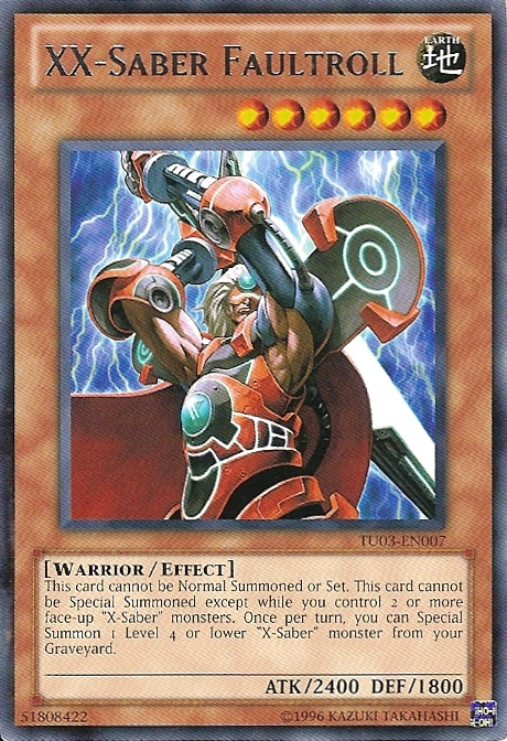 XX-Saber Faultroll [TU03-EN007] Rare Yu-Gi-Oh!