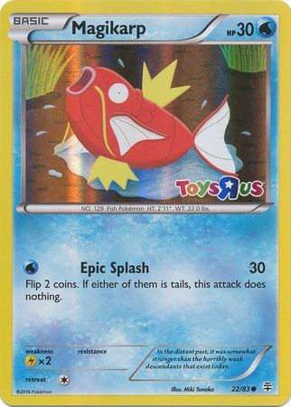 Magikarp (22/83) (Toys R Us Promo) [XY: Generations] Pokémon
