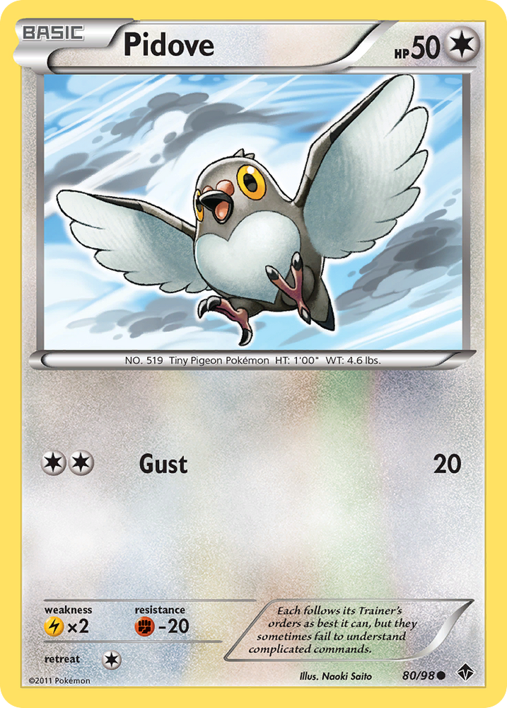 Pidove (80/98) [Black & White: Emerging Powers] Pokémon