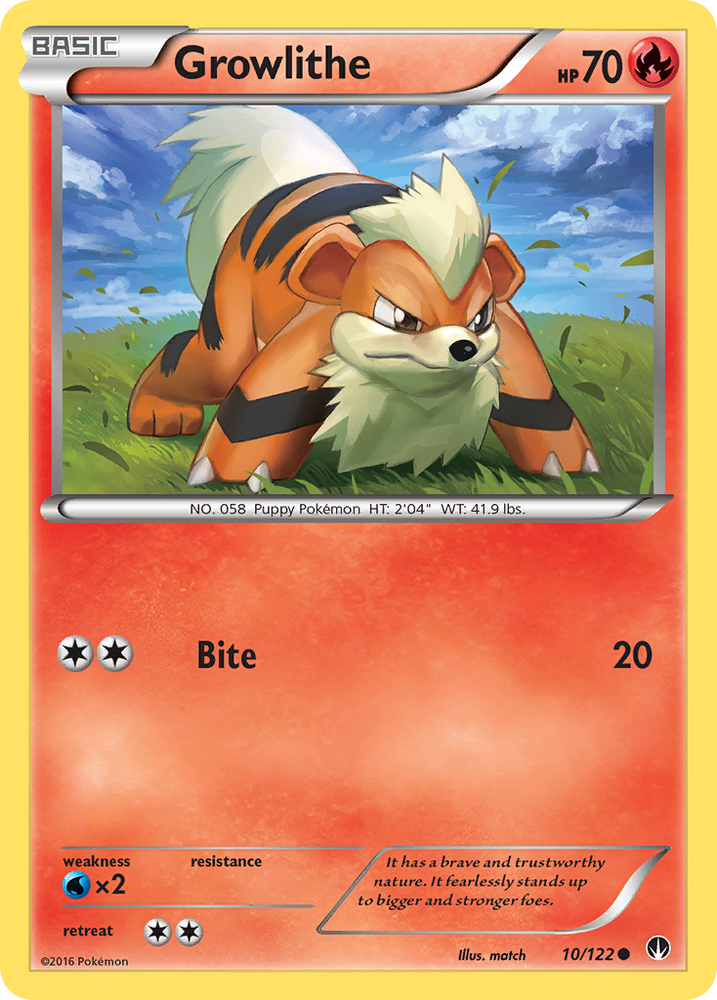 Growlithe (10/122) [XY: BREAKpoint] Pokémon