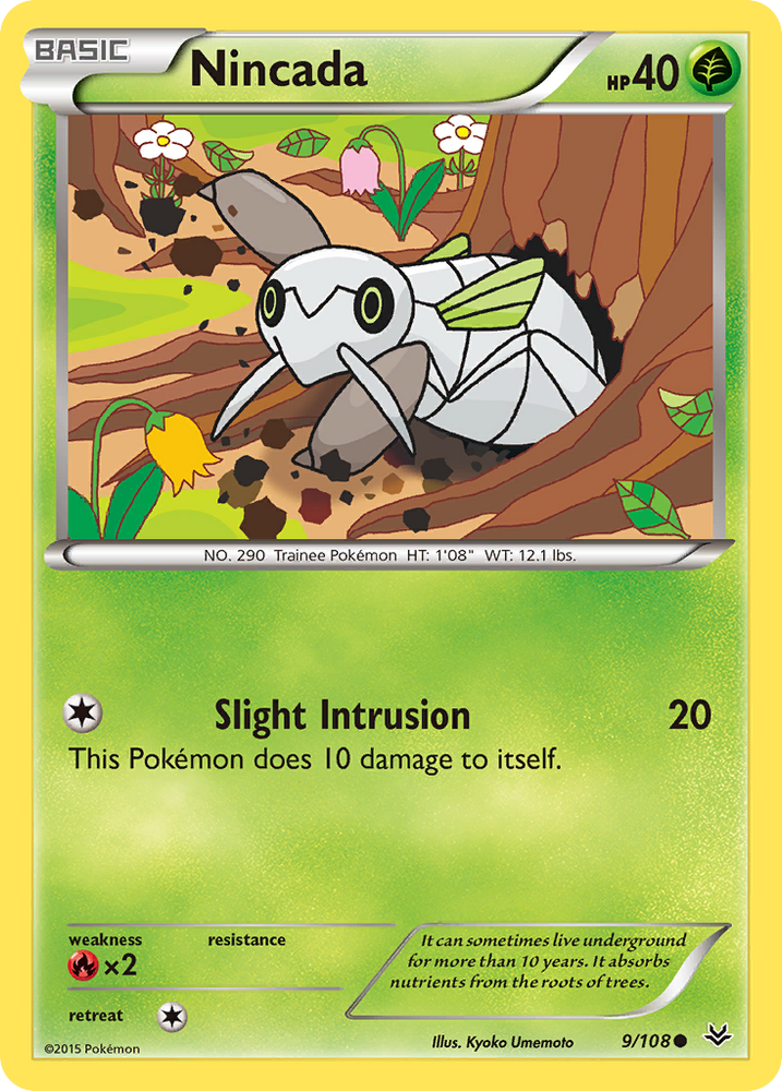Nincada (9/108) [XY: Roaring Skies] Pokémon