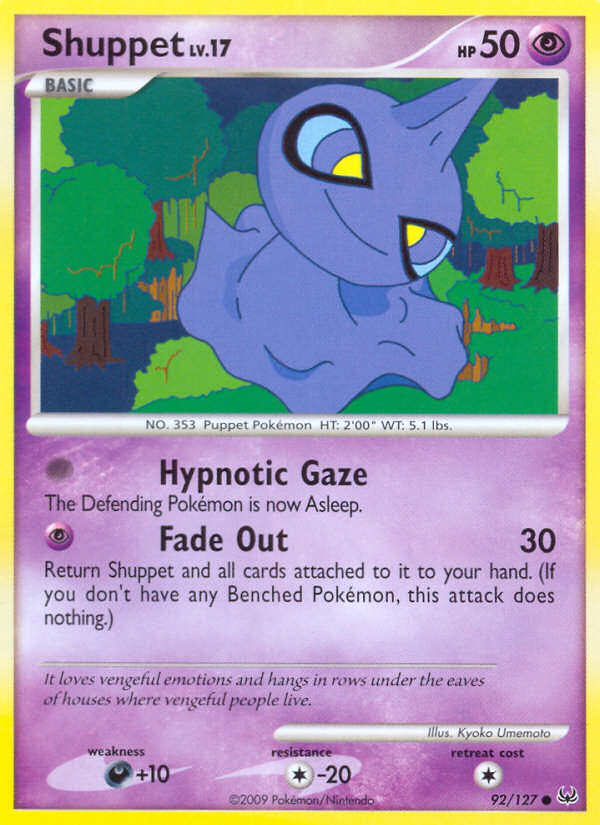 Shuppet (92/127) [Platinum: Base Set] Pokémon
