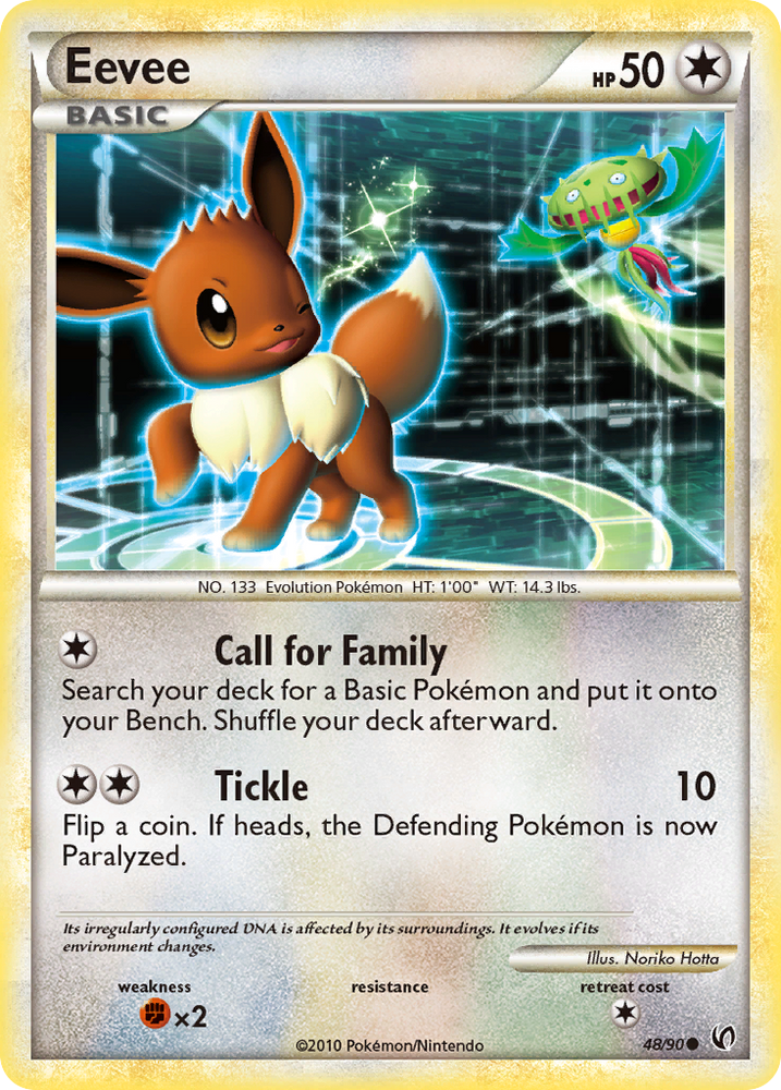 Eevee (48/90) [HeartGold & SoulSilver: Undaunted] Pokémon