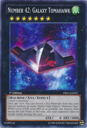 Number 42: Galaxy Tomahawk [PRIO-EN092] Common Yu-Gi-Oh!